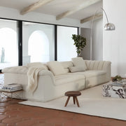 AAH Home Fleece Fabric Overstuffed Multifunction Cloud shaped Sofa Chair set for Livingroom Office