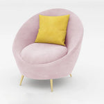 AAH Home Dutch Velvet Fabric Arc-shaped Sofa set for Livingroom Office AAH HOME