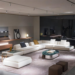 AAH Home - Sofa Set - Off-White - Marble