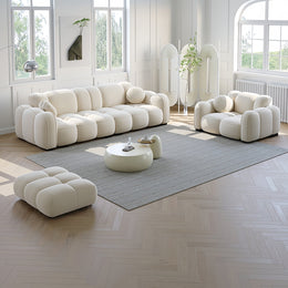 AAH Home - Sofa Set - Off-White - Solid Wood