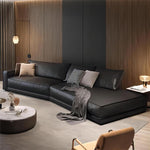 AAH Home - Living Room Sofa - Beige - Leather