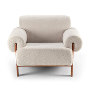 AAH Home - Lounge Chair - Cream - Sherpa