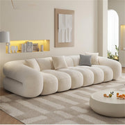 AAH Home Fleece Fabric Overstuffed Multifunction Cloud shaped Sofa Chair set for Livingroom Office
