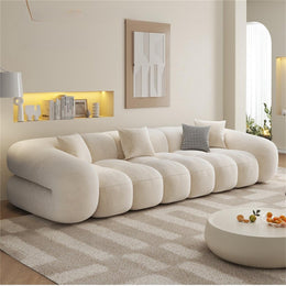 AAH Home Fleece Fabric Overstuffed Multifunction Cloud shaped Sofa Chair set for Livingroom Office