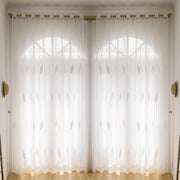 2 Panels Sheer Color Chiffon Tulle Light Window Textile Curtains Drapes for Bedroom Livingroom