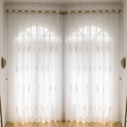 2 Panels Sheer Color Chiffon Tulle Light Window Textile Curtains Drapes for Bedroom Livingroom
