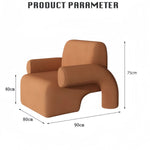 AAH Home - Lounge Chair - Off-White - Velvet