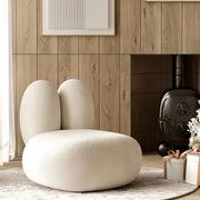 AAH Home - Lounge Chair - Off-White - Velvet