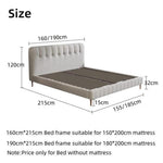 AAH Home Bed Frame Modern King Queen Size for bedroom Without Mattress AAH HOME