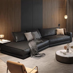 AAH Home - Living Room Sofa - Beige - Leather