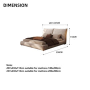 AAH Home Bed Frame Modern King Queen Size for bedroom Without Mattress