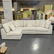 AAH Home Light Luxury Linen Fabric Tofu-block Shaped Sofa set for Livingroom