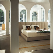 AAH Home - Bed Frame - Beige - Velvet