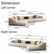 AAH Home Fleece Fabric Overstuffed Multifunction Sofa set for Livingroom Office