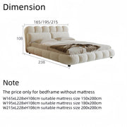AAH Home Bed Frame Modern Velvet King Queen Size for bedroom Without Mattress