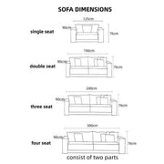 AAH Home Modern PU Leather Sofa Set for Living Room,Office