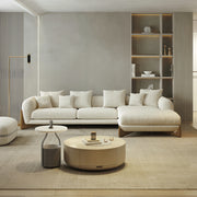 AAH Home - Sectional Sofa - Off-White - Solid Wood