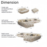 AAH Home Fleece Fabric Overstuffed Multifunction Sofa set for Livingroom Office
