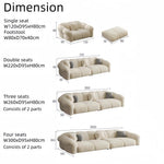 AAH Home - Sofa Set - Cream - Solid Wood