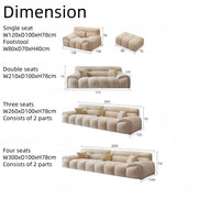 AAH Home Light Luxury Fabric Cloud Shaped Sofa set for Livingroom