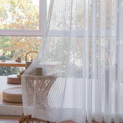 2 Panels Sheer Color Chiffon Tulle Light Window Textile Curtains Drapes for Bedroom Livingroom