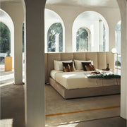 AAH Home Bed Frame Modern Velvet King Queen Size for bedroom Without Mattress