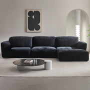AAH Home Fleece Fabric Overstuffed Multifunction Cloud shaped Sofa Chair set for Livingroom Office