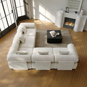 AAH Home - Sofa Set - Off-White - Solid Wood