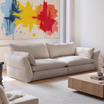 AAH Home - Sofa Set - Off-White - Solid Wood