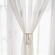 2 Panels Sheer Color Chiffon Tulle Light Window Textile Curtains Drapes for Bedroom Livingroom