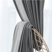 AAH Home - Curtains - Grey - Velvet