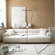 AAH Home Light Luxury Fabric Cloud Shaped Sofa set for Livingroom