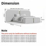 AAH Home - Bed Frame - Beige - Velvet