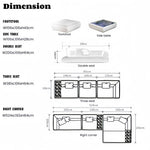 AAH Home - Sofa Set - Off-White - Marble