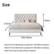 AAH Home Bed Frame Modern King Queen Size for bedroom Without Mattress AAH HOME