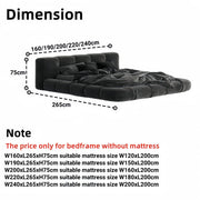 AAH Home - Bed Frame - Beige - Velvet