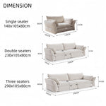 AAH Home - Sofa Set - Off-White - Solid Wood