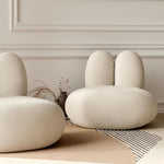 AAH Home - Lounge Chair - Off-White - Velvet