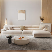 AAH Home - Sectional Sofa - Cream - Solid Wood