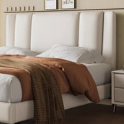 AAH Home - Bed Frame - Beige - Leather
