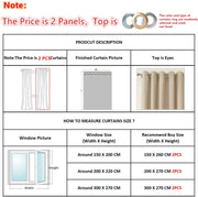 2 Panels 60% Blackout Curtains for Living Room Thermal Insulated Bedroom Darkening Drapes for Basics Room Window