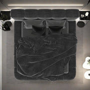 AAH Home - Bed Frame - Beige - Velvet