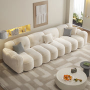 AAH Home Light Luxury Fabric Cloud Shaped Sofa set for Livingroom