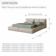 AAH Home - Bed Frame - Beige - Linen