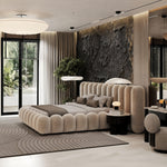 AAH Home - Bed Frame - Cream - Sherpa