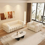 AAH Home Fleece Fabric Overstuffed Multifunction Cloud shaped Sofa Chair set for Livingroom Office AAH HOME