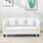 AAH Home - Living Room Sofa - White - Leather