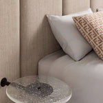 AAH Home - Bed Frame - Beige - Velvet