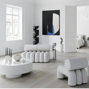 AAH Home - Lounge Chair - Off-White - Velvet