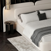 AAH Home Bed Frame Modern Velvet King Queen Size for bedroom Without Mattress